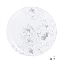 Luminarc 6 Assiettes Plates Leontine 26cm