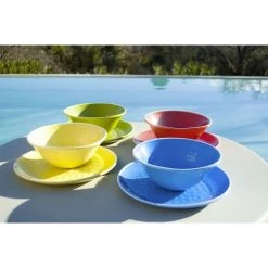 Les Jardins De La Comtesse Assiettes à Dessert Assiette à Dessert Bleue 23 Cm - Lot De 2 -Assiettes Soldes Magasin assiette a dessert bleue 23 cm lot de 2 3