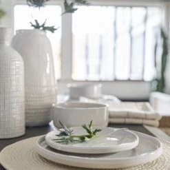 Maisons Du Monde Assiettes à Dessert Assiette à Dessert En Grès Blanc - Lot De 6 -Assiettes Soldes Magasin assiette a dessert en gres blanc 1000 13 7 208246 4