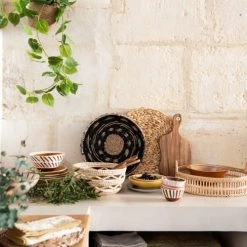 Maisons Du Monde Assiettes à Dessert Assiette à Dessert En Grès Jaune - Lot De 4 -Assiettes Soldes Magasin assiette a dessert en gres jaune 1000 13 26 212037 6