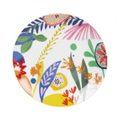 Maisons Du Monde Assiettes Assiette à Dessert En Porcelaine Multicolore Imprimée - Lot De 6 -Assiettes Soldes Magasin assiette a dessert en porcelaine multicolore imprimee 1000 9 22 205063 1