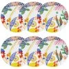 Maisons Du Monde Assiettes Assiette à Dessert En Porcelaine Multicolore Imprimée - Lot De 6
