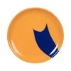 Assiettes à Dessert Assiette à Dessert Frida Maisons Du Monde X Sakina M’Sa En Faïence Orange Et Bleue