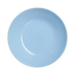 Luminarc Assiettes Plates Assiette à Soupe En Opale Bleu D20cm