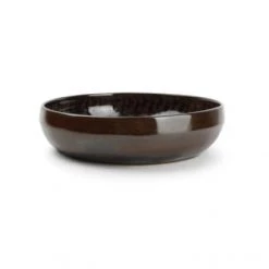 Salt&Pepper Assiettes Creuses Assiette Creuse 22xH5,5cm Brun - Lot De 4 -Assiettes Soldes Magasin assiette creuse 22xh5 5cm brun lot de 4 4