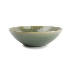 ONA Assiettes Creuses Assiette Creuse 24xH7cm Vert - Lot De 4 -Assiettes Soldes Magasin assiette creuse 24xh7cm vert lot de 4 1