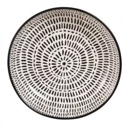Maisons Du Monde Assiettes Creuses Assiette Creuse En Grès Blanc à Rayures - Lot De 6 -Assiettes Soldes Magasin assiette creuse en gres blanc a rayures 1000 5 3 173269 1