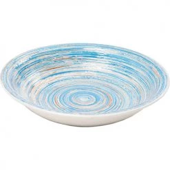 Kare Design Assiettes Creuses Assiette Creuse En Grès Bleu D21 - Lot De 4 -Assiettes Soldes Magasin assiette creuse en gres bleu d21 lot de 4 4