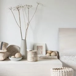 Maisons Du Monde Assiettes Creuses Assiette Creuse En Grès Gris Clair - Lot De 6 -Assiettes Soldes Magasin assiette creuse en gres gris clair 1000 8 33 207493 4