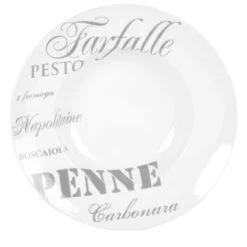 Maisons Du Monde Assiettes Creuses Assiette Creuse En Porcelaine Blanche Imprimé Gris - Lot De 6 -Assiettes Soldes Magasin assiette creuse en porcelaine blanche imprime gris pasta 1000 14 35 43012479 4