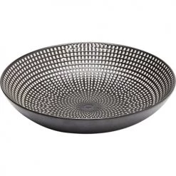 Kare Design Assiettes Creuses Assiette Creuse En Porcelaine Noire Et Blanche D20 - Lot De 4 -Assiettes Soldes Magasin assiette creuse en porcelaine noire et blanche d20 lot de 4 3