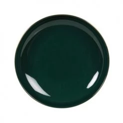 Maisons Du Monde Assiettes Creuses Assiette Creuse En Porcelaine Verte Et Dorée - Lot De 6 -Assiettes Soldes Magasin assiette creuse en porcelaine verte et doree 1000 5 10 217146 2