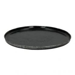 Pomax Assiettes Plates Assiette De Présentation En Grès Noir