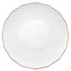 Medard De Noblat Assiettes De Présentation Assiette De Présentation En Porcelaine De Limoges Blanc/Or