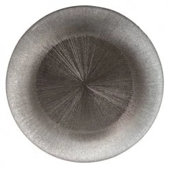 Maisons Du Monde Vaisselle De Noël Assiette De Présentation En Verre Gris D 33 Cm - Lot De 2