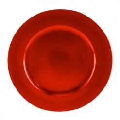 Maisons Du Monde Vaisselle De Noël Assiette De Présentation Rouge - Lot De 6