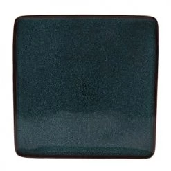 Sibo Homeconcept Assiettes Plates Assiette En Grés Artisanal Bleu 27 Cm - Lot De 4