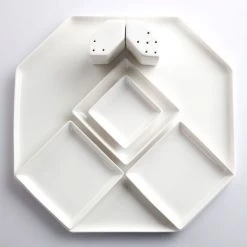 Serax Assiettes Plates Assiette En Porcelaine Carrée 26x26cm -Assiettes Soldes Magasin assiette en porcelaine carree 26x26cm 2