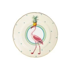 Yvonne Ellen Assiettes à Dessert Assiette En Porcelaine Narval D16cm -Assiettes Soldes Magasin assiette en porcelaine flamant rose d16cm 6
