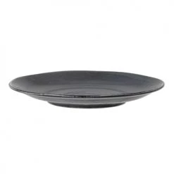 Bloomingville Assiettes Plates Assiette En Porcelaine Noire 24 Cm