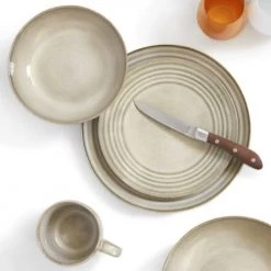 Medard De Noblat Assiettes Creuses Assiette Gourmet En Grès Sable -Assiettes Soldes Magasin assiette gourmet en gres sable 2