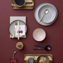 Bloomingville Assiettes Plates Assiette Lara En Grès Gris D28,5cm -Assiettes Soldes Magasin assiette lara en gres gris d28 5cm 2