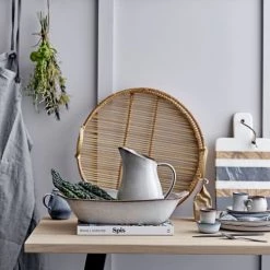 Bloomingville Assiettes Plates Assiette Lara En Grès Gris D28,5cm -Assiettes Soldes Magasin assiette lara en gres gris d28 5cm 3