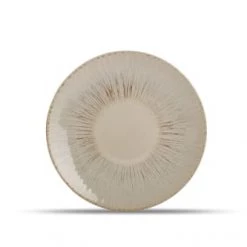 ONA Assiettes à Dessert Assiette Plate 21cm Beige - Lot De 4