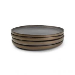 Salt&Pepper Assiettes Plates Assiette Plate 26cm Or Graphite - Lot De 4 -Assiettes Soldes Magasin assiette plate 26cm or graphite lot de 4 5
