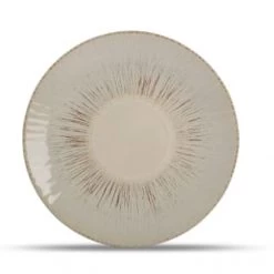 ONA Assiettes Plates Assiette Plate 27cm Beige - Lot De 4