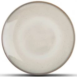 ONA Assiettes à Dessert Assiette Plate Beige Ø 20,5cm - Lot De 4