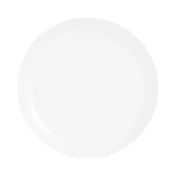 Luminarc Assiettes Plates Assiette Plate Grise En Verre Opale Extra Résistant D25cm -Assiettes Soldes Magasin assiette plate blanche en verre opale extra resistant d25cm 3