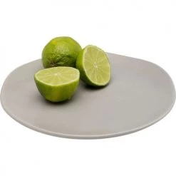 Kare Design Assiettes Plates Assiette Plate En Céramique Grise D20 - Lot De 4 -Assiettes Soldes Magasin assiette plate en ceramique grise d20 lot de 4 3