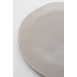 Kare Design Assiettes Plates Assiette Plate En Céramique Grise D20 - Lot De 4 -Assiettes Soldes Magasin assiette plate en ceramique grise d20 lot de 4 4