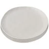 Kare Design Assiettes Plates Assiette Plate En Céramique Grise D26 - Lot De 4