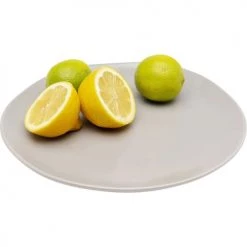 Kare Design Assiettes Plates Assiette Plate En Céramique Grise D26 - Lot De 4 -Assiettes Soldes Magasin assiette plate en ceramique grise d26 lot de 4 3