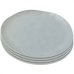 Kare Design Assiettes Plates Assiette Plate En Céramique Sauge D26 - Lot De 4