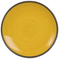 Maisons Du Monde Assiettes Plates Assiette Plate En Faïence Verte - Lot De 2 -Assiettes Soldes Magasin assiette plate en faience jaune valence 1000 0 19 180829 1