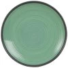 Maisons Du Monde Assiettes Plates Assiette Plate En Faïence Verte - Lot De 2
