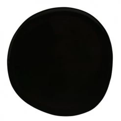 Sibo Homeconcept Assiettes Plates Assiette Plate En Grès De Table Noir 27 Cm - Lot De 6