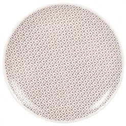 Maisons Du Monde Assiettes Plates Assiette Plate En Grès Ivoire Et Terracotta - Lot De 6