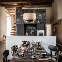 Maisons Du Monde Assiettes Plates Assiette Plate En Grès Marron, Blanc Et Noir - Lot De 6 -Assiettes Soldes Magasin assiette plate en gres marron blanc et noir 1000 4 38 216805 2