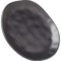Kare Design Assiettes Plates Assiette Plate En Grès Noir D26 - Lot De 4 -Assiettes Soldes Magasin assiette plate en gres noir d26 lot de 4 4