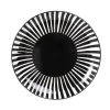 Maisons Du Monde Assiettes Plates Assiette Plate En Grès Noir Et Blanc - Lot De 6