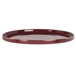 Maisons Du Monde Assiettes Plates Assiette Plate En Porcelaine Aubergine Et Dorée - Lot De 6 -Assiettes Soldes Magasin assiette plate en porcelaine aubergine et doree 1000 0 26 217736 2
