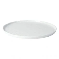 Pomax Assiettes Plates Assiette Plate En Porcelaine Blanc