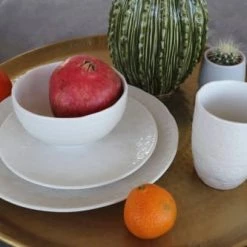 Kare Design Assiettes Plates Assiette Plate En Porcelaine Blanche D29 - Lot De 6 -Assiettes Soldes Magasin assiette plate en porcelaine blanche d29 lot de 6 2