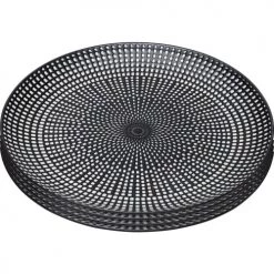 Kare Design Assiettes Plates Assiette Plate En Porcelaine Noire Et Blanche D21 - Lot De 4