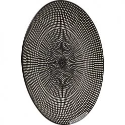 Kare Design Assiettes Plates Assiette Plate En Porcelaine Noire Et Blanche D26 - Lot De 4 -Assiettes Soldes Magasin assiette plate en porcelaine noire et blanche d26 lot de 4 4