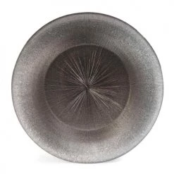 Maisons Du Monde Vaisselle De Noël Assiette Plate En Verre Gris D 28 Cm - Lot De 6
